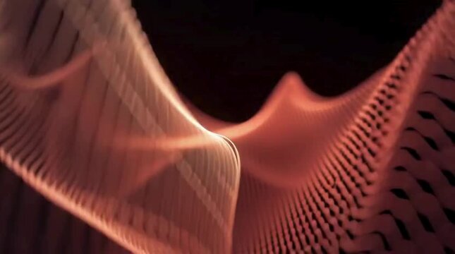 Heartbeat Lines Synchronizing Unity Love and Health Visual