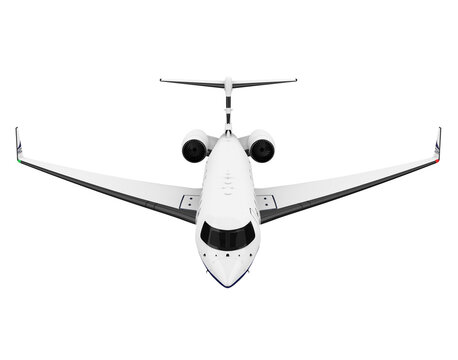 Private Jet Airplane Isolated