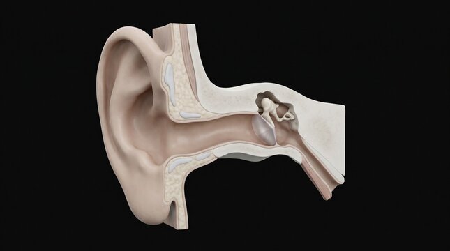 Realistic 3D Medical Animation of Human Ear and Auditory Canal