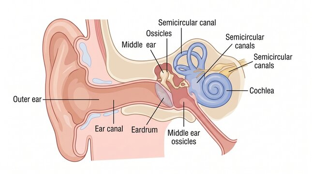 Human Ear and Auditory Canal