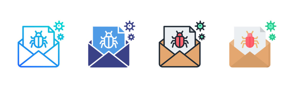 Spam Icon Set Multiple Style Collection