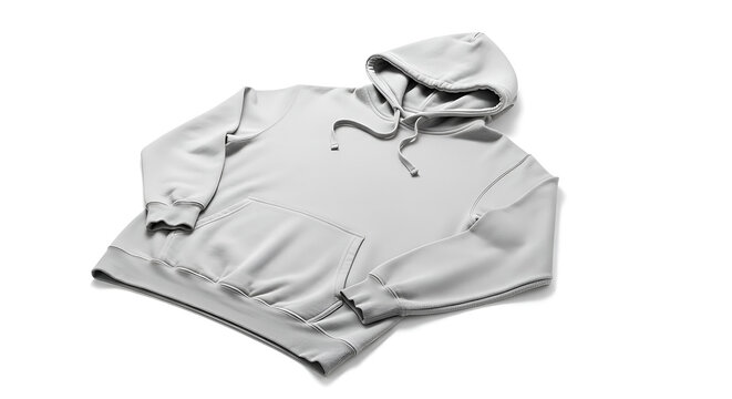 Soft comfortable light-colored hooded sweatshirt, a versatile and essential casual apparel piece ideal for layering or personalizing designs for custom branding