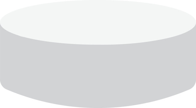 Empty black, white rectangular, circle,  podium, top table mockup. Abstract 3d cylinder pedestal or product display stand.  Vector set of realistic isolated podium platform in abstract stage
