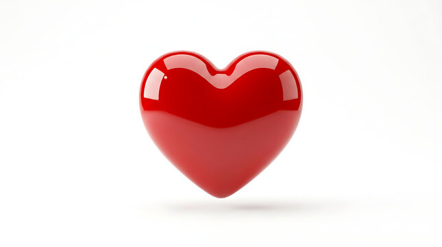 A red heart symbolizing love and affection