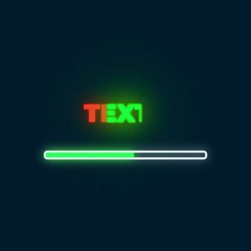 Square Loading Bar Animated Text with Subtitle for Social Media