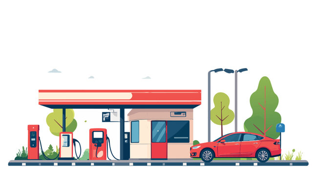 car petrol filling terminal