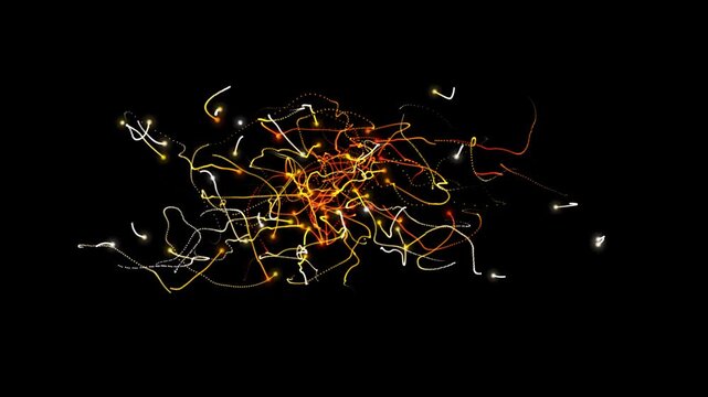 sparkler on black background. technology background. texture pattern