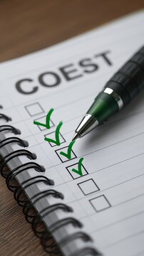 COEST Checklist: Efficient Task Verification with Green Markers