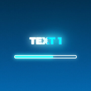 Square Fast Loading Bar Animated Text for Digital Marketing Feed