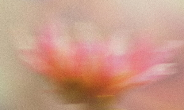 Abstract pink flower blur background with soft focus dreamy pastel floral aesthetic texture