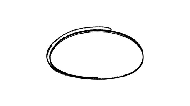 circle highlighted with a transparent background. Circle highlight animation with alpha channel.