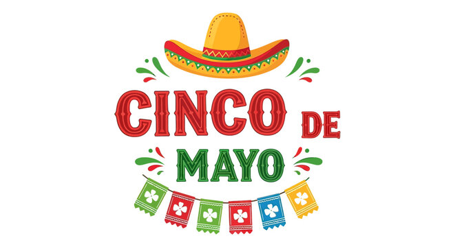Cinco de Mayo Celebration Logo Design.