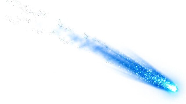Minimal Comet Streak Motion Line Clean White Background Space Concept Modern Design
