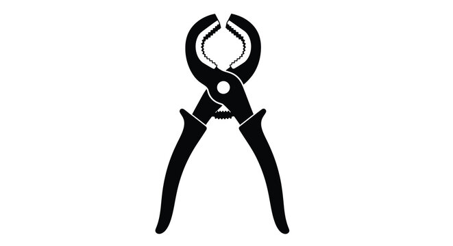 Black silhouette of a nutcracker viewed from a central perspective