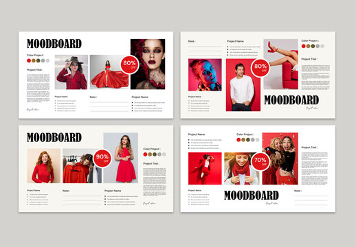 Modern Mood Board Layout Design