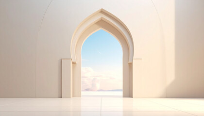 Fototapeta premium Archway opening to sky