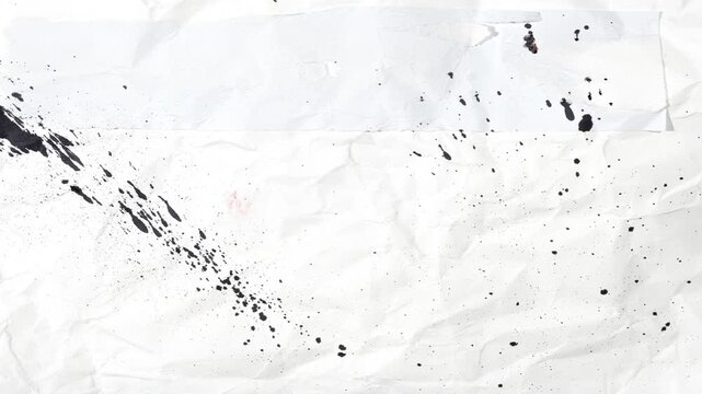 White crumpled paper background texture. Stop motion animation. Back-to-school study background motion graphic&mdash;vintage business idea design.