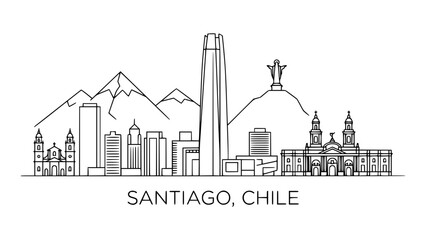 Fototapeta premium Santiago