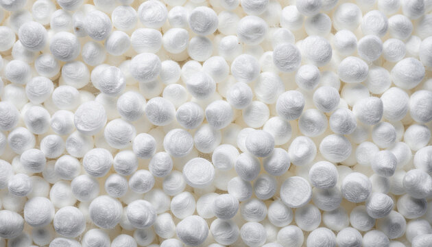 Close up white tapioca pearls