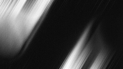 Abstract Monochrome Brushed Metal Texture with Dynamic Light Streaks © Arthapicture