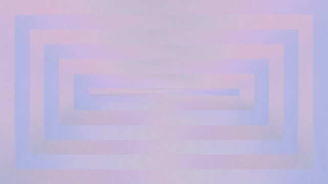 Geometric pattern of pastel purple and blue concentric squares with soft gradient effect