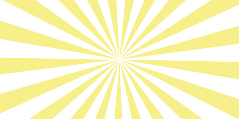 Fototapeta premium Pastel Yellow color and white color Sunburst for the background. flag of japanese. The rising sun.
