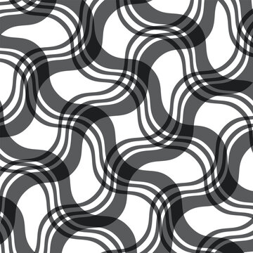 greay colour gingham ornate seamless diagonal wave chaqe plade tartan pattern. hand painted brush stroke striped. For interior design, elegant holiday textiles.
