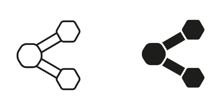 Comparison of filled and unfilled geometric molecular structure diagrams