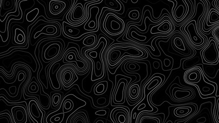 Topographic map background illustration showing contour lines.  © Creative