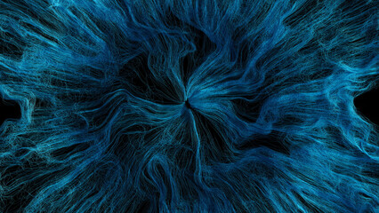 Obraz premium Abstract colorful threads flowing gracefully