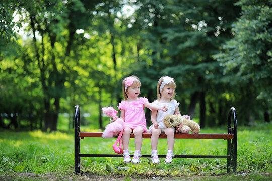 Mom with two daughters twins