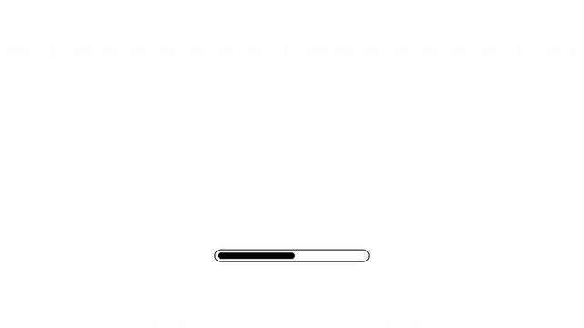 loading data bar cycberpunk animation, progress animation, alpha channel, transparent background, 4k video