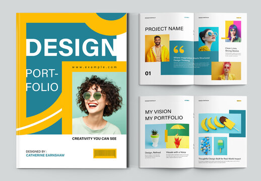Design Portfolio Template Layout