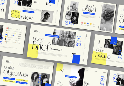 Mood and Brief Presentation Template Design Layout