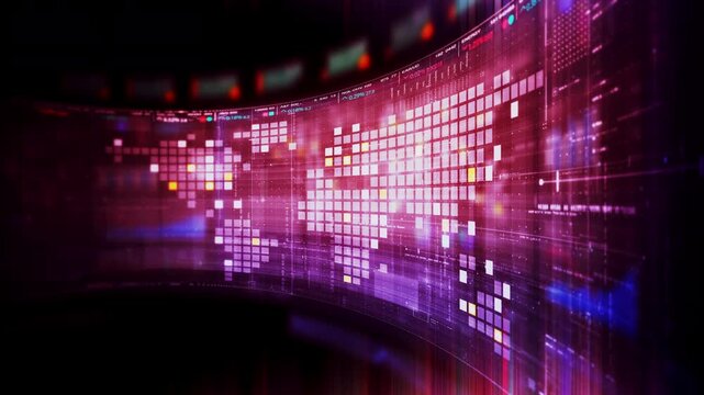 Futuristic global financial data visualization, world map and digital globe with candlestick chart, stock trading analytics, forex market dashboard, fintech infographic, big data interface