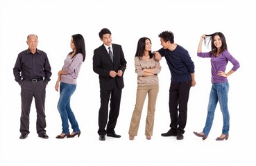 Fototapeta premium group of business people isolated