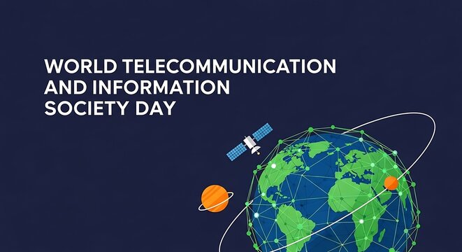 World telecommunication and information society day celebration graphic