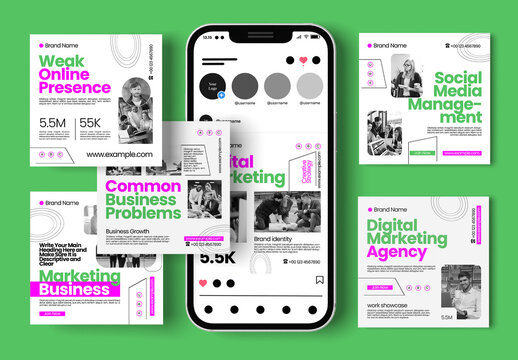 Modern Business Social Media Post Template
