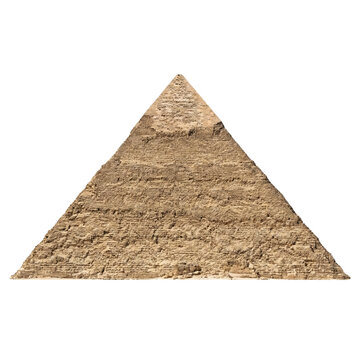 pyramid of pyramid isolated