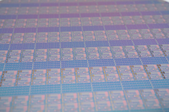 Silicon wafer for manufacturing semiconductor of integrated circuit.
