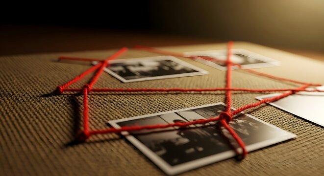Investigation, Evidence, Photographs, Crime Scene, Social Issues, Close-Up View, Conceptual Analysis