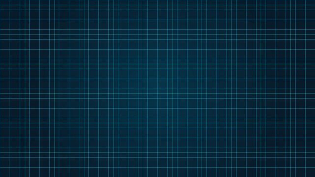 Abstract blue grid pattern background with geometric lines