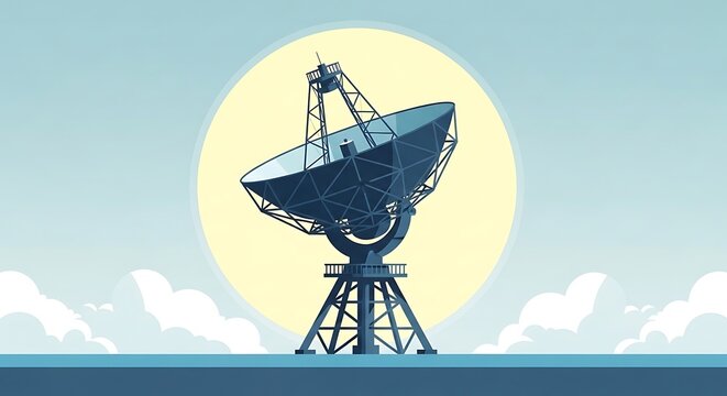 Radio telescope scanning the cosmos a search for extraterrestrial signals