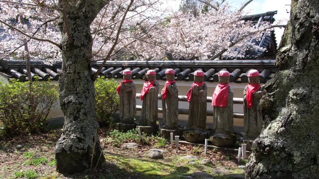 桜とお地蔵さま