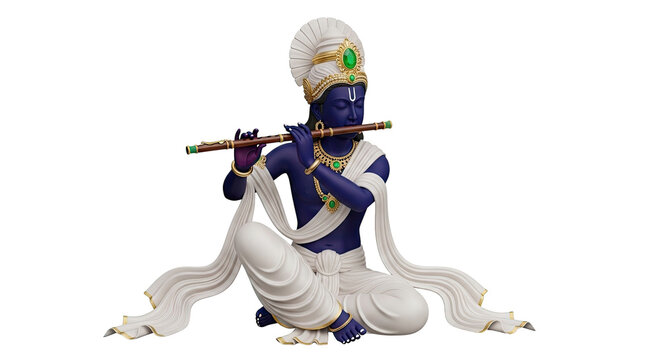 Lord Krishna Playing Flute