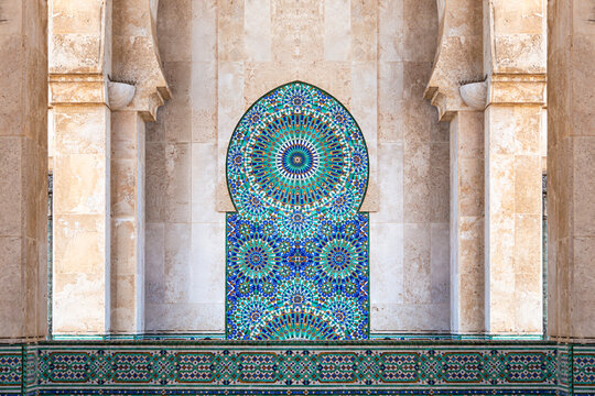Colored Tiles in Casablanca, Morocco