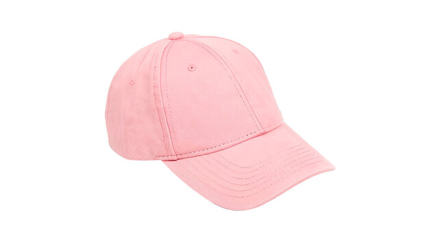 Pink cap isolated on transparent background