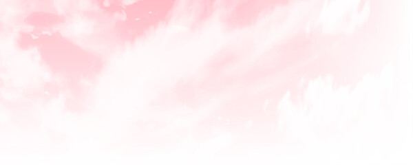 Obraz premium Atmospheric pink sky with clouds for nature or weather concept
