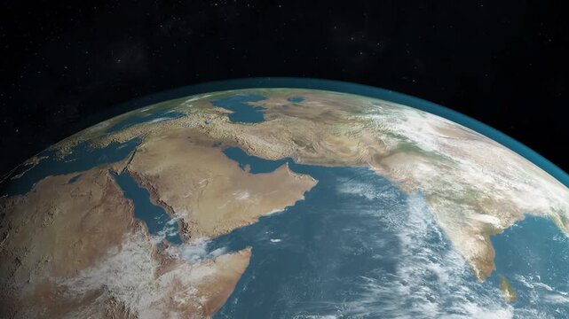 Indian Ocean With Strait Of Hormuz map view