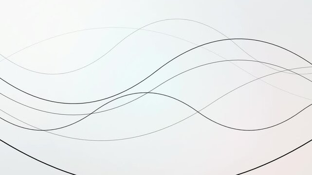 Abstract lines intersect and overlap in a gradient background